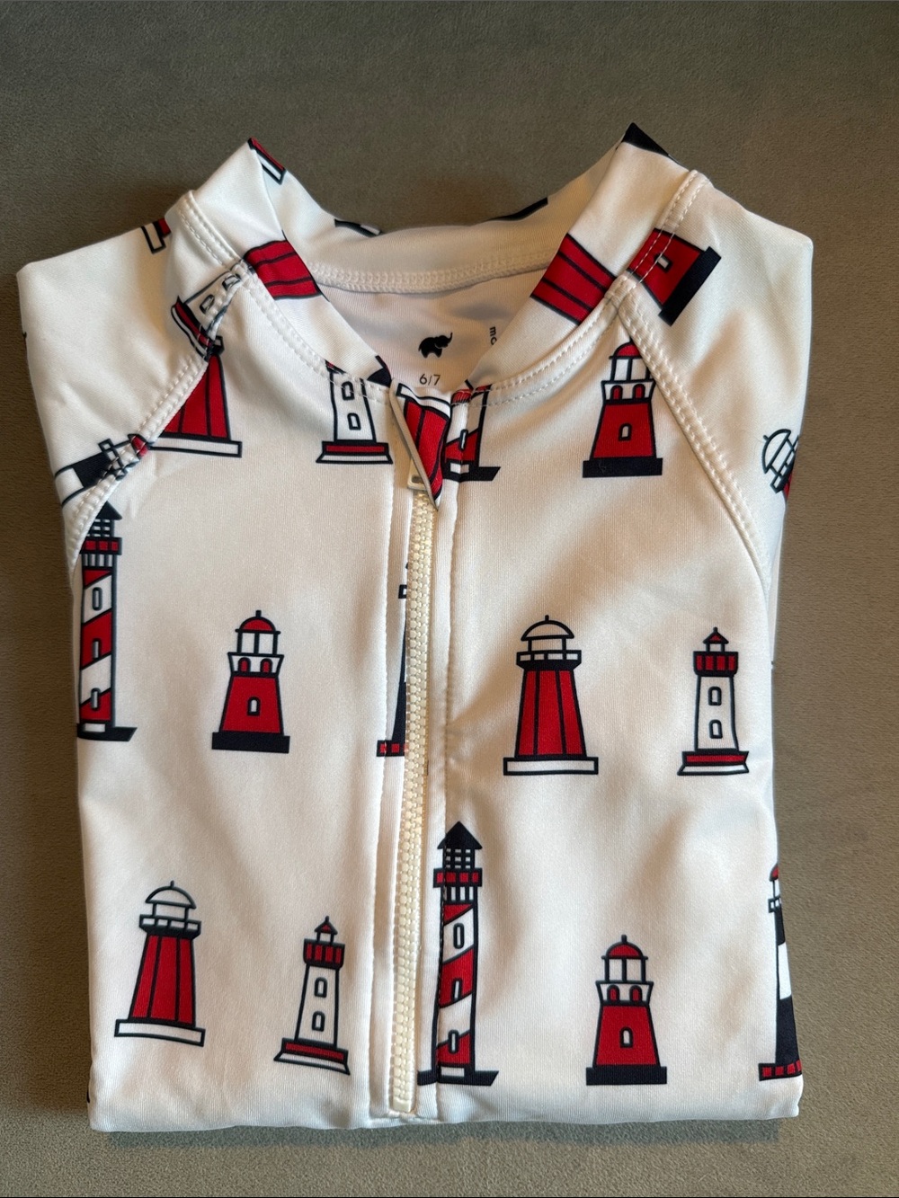 Monica and Andy size 6/7 Long Sleeve Rashguard